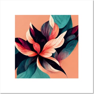 unic Flower Art Illustration Abstract Pattern Floral Graphics designs Posters and Art